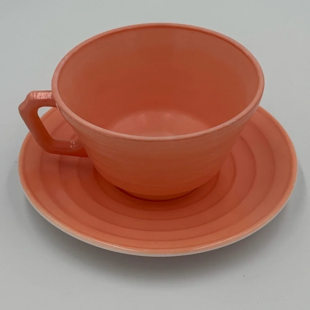 Vintage Hazel Atlas Moderntone Pink Platonite Dishes